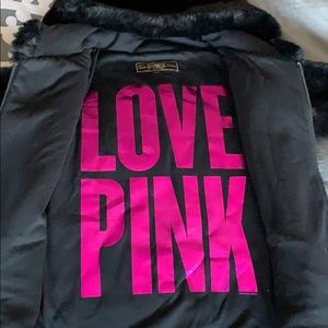 VS PINK limited edition fuzzy winter jacket